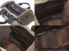 Load image into Gallery viewer, CHANEL シャネル ハーフマトラッセ ハンドバッグ CC ココマーク 10番台 ブラウン ムートン レザー ゴールド金具 良品 中古 64276