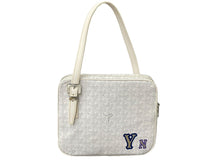 Load image into Gallery viewer, 極美品 GOYARD ゴヤール ショルダーバッグ ヨナMM イニシャル入り ヘリンボーン柄 ホワイト シルバー金具 中古 64278