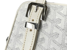 Load image into Gallery viewer, 極美品 GOYARD ゴヤール ショルダーバッグ ヨナMM イニシャル入り ヘリンボーン柄 ホワイト シルバー金具 中古 64278