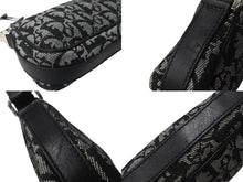 Load image into Gallery viewer, Christian Dior クリスチャンディオール ワンショルダー ハンドバッグ トロッター 08-BO-0015 コットンキャンバス グレー 美品 中古 64280