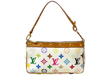 Load image into Gallery viewer, LOUIS VUITTON ルイヴィトン ポシェット アクセソワール アクセサリーポーチ M92649 モノグラムマルチカラー ホワイト 美品 中古 64285