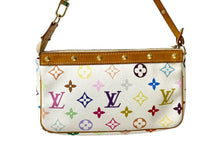 Load image into Gallery viewer, LOUIS VUITTON ルイヴィトン ポシェット アクセソワール アクセサリーポーチ M92649 モノグラム マルチカラーホワイト 良品 中古 64286