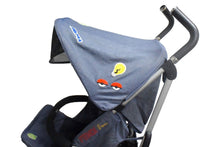 Load image into Gallery viewer, FENDI フェンディInglesina イングリッシーナ ベビーカー モンスター ネイビー ブラック メッシュ 美品 中古 64292