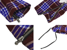 Load image into Gallery viewer, CHROME HEARTS クロムハーツ 長袖シャツ サイズS クロスパッチ フローラルクロス シルバー925 ワインレッド ブルー 美品 中古 64293