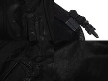 Load image into Gallery viewer, CHROME HEARTS クロムハーツ レザーパパベスト CHクロスパッチ サイズM ブラック シルバー925 牛革 ダガージップ 美品 中古 64294
