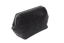 Load image into Gallery viewer, 極美品 CHROME HEARTS クロムハーツ ポーチ コスメティックケース BSフレア ダガー ブラック シルバー金具 中古 64295