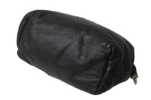 Load image into Gallery viewer, 極美品 CHROME HEARTS クロムハーツ ポーチ コスメティックケース クロスパッチ ダガー ブラック シルバー金具 中古 64296