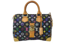 Load image into Gallery viewer, LOUISVUITTON ルイヴィトン スピーディ30 ボストンバッグ ハンドバッグ M92642 SP1015 ブラック マルチカラー 美品 中古 64299