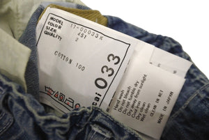 極美品 Sacai サカイ キッズ デニムパンツ ブルー インディゴ子供用ボトムス 17-00033K サイズ２ 中古 64301 