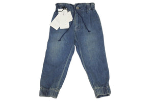 極美品 Sacai サカイ キッズ デニムパンツ ブルー インディゴ子供用ボトムス 17-00033K サイズ２ 中古 64301 