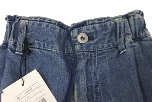 極美品 Sacai サカイ キッズ デニムパンツ ブルー インディゴ子供用ボトムス 17-00033K サイズ２ 中古 64301 