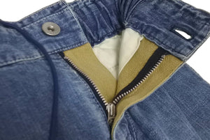 極美品 Sacai サカイ キッズ デニムパンツ ブルー インディゴ子供用ボトムス 17-00033K サイズ２ 中古 64301 