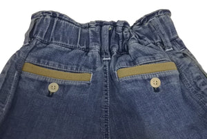 極美品 Sacai サカイ キッズ デニムパンツ ブルー インディゴ子供用ボトムス 17-00033K サイズ２ 中古 64301 