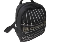 Load image into Gallery viewer, 極美品 CHANEL シャネル スポーツライン ナイロンリュック 10番台 ブラック グレー 中古 64302