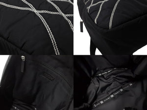 極美品 CHANEL シャネル スポーツライン ナイロンリュック 10番台 ブラック グレー 中古 64302