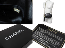 Load image into Gallery viewer, CHANEL シャネル チェーンショルダーバッグ ココマーク フリンジ 1番台 カーフスキン ブラック ゴールド金具 美品 中古 64309