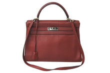 Load image into Gallery viewer, HERMES エルメス ケリー 32 2WAYハンドバッグ ルージュガランス レッド系 トリヨンクレマンス SV金具 ▫︎D刻印 良品 中古 64313