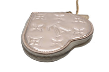 Load image into Gallery viewer, LOUIS VUITTON ルイヴィトン モノグラム ミロワール ポルト モネ クール ポーチ ゴールド ハート M93567 美品 中古 64316
