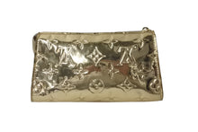 画像をギャラリービューアに読み込む, LOUIS VUITTON ルイヴィトン トゥルースコスメティック ポーチ M95604 モノグラム ミロワール ゴールド 良品 中古 64317