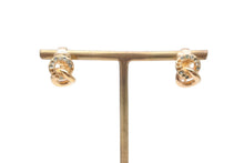 Load image into Gallery viewer, Christian Dior クリスチャンディオール イヤリング 重量4g ヴィンテージ ラインストーン メタル 良品 中古 64324