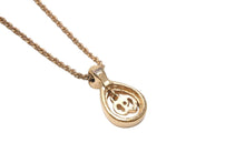 Load image into Gallery viewer, Christian Dior クリスチャンディオール ネックレス ヴィンテージ ラインストーン メタル 全長44cm 重量8g 美品 中古 64325