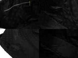 CHROME HEARTS クロムハーツ ラージクロス ボストンバッグ ダガーファスナー レザー ブラック シルバー金具 美品 中古 64342
