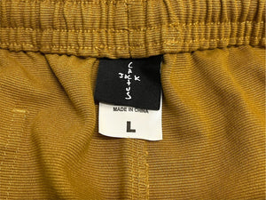 Cactus Jack カクタス ジャック トラヴィス スコット ショートパンツ ハーフパンツ ロゴ ベージュ サイズL 美品 中古 64343