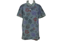 Load image into Gallery viewer, Glacon グラソン ポロシャツ トップス 花柄 イタリア製 コットン カーキ レッド パープル サイズ48 美品 中古 64347