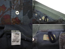 Load image into Gallery viewer, Glacon グラソン ポロシャツ トップス 花柄 イタリア製 コットン カーキ レッド パープル サイズ48 美品 中古 64347