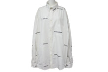 Load image into Gallery viewer, BALENCIAGA バレンシアガ 23SS オーバーサイズ 長袖シャツ 662983 TOL65 コットン ホワイト サイズ40 美品 中古 64348