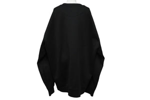 極美品 PRADA プラダ テクニカルコットンスウェットシャツ トライアングルロゴ UJL30A 11OQ ブラック サイズXXL 中古 64351