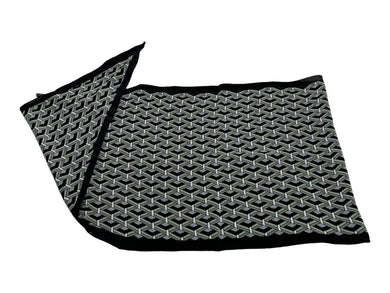 極美品 GUCCI グッチ 総柄 スカーフ ブラック グレー カーキ シルク マザー柄 397975 4G005 中古 64374 
