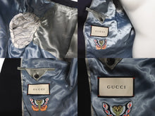 Load image into Gallery viewer, GUCCI グッチ テーラードジャケット フリンジ ネイビー 438319 Z592B サイズ7-46R 美品 中古 64379