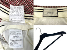画像をギャラリービューアに読み込む, 極美品 GUCCI グッチ セットアップ サイズ46 ジャケット トラウザーズ 242U05 758PF2 ツイードウール マルチカラー 中古 64380 