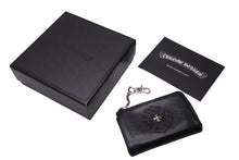 Load image into Gallery viewer, 極美品 CHROME HEARTS クロムハーツ コインケース 小銭入れ ウォレットチェーン シルバー925 レザー 中古 64383