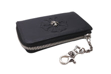 Load image into Gallery viewer, 極美品 CHROME HEARTS クロムハーツ コインケース 小銭入れ ウォレットチェーン シルバー925 レザー 中古 64383