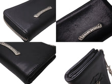 Load image into Gallery viewer, 極美品 CHROME HEARTS クロムハーツ コインケース 小銭入れ ウォレットチェーン シルバー925 レザー 中古 64383