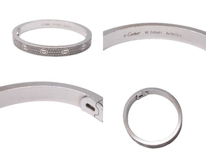 Cartier カルティエ 22年新型 15号 ラブブレス K18WG 定価752万円 ブレスレット 46.2g 2022年ギャラ 美品 中古 64386
