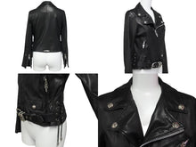 Load image into Gallery viewer, 極美品 CHROME HEARTS クロムハーツ ライダースジャケット JJDEAN 新型 JJディーン ブラック 羊革 サイズS 中古 64391