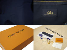 Load image into Gallery viewer, 極美品 LOUIS VUITTON ルイヴィトン NIGO キーポルバンドリエール50 ボストンバッグ M45975 デニム レザー ネイビー 中古64397