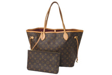 Load image into Gallery viewer, 新型 LOUIS VUITTON ルイヴィトン ハンドバッグ ネヴァーフルMM M41178 ポーチ付き ピヴォワンヌ モノグラム 美品 中古 64401