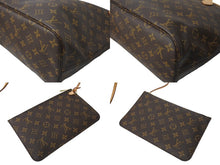 Load image into Gallery viewer, 新型 LOUIS VUITTON ルイヴィトン ハンドバッグ ネヴァーフルMM M41178 ポーチ付き ピヴォワンヌ モノグラム 美品 中古 64401