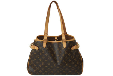極美品 LOUIS VUITTON ルイ ヴィトン バティニョール オリゾンタル トートバッグ モノグラム PVC M51154 ゴールド金具 中古 64404
