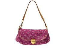 Load image into Gallery viewer, LOUIS VUITTON ルイ ヴィトン ハンドバッグ ポーチ M95050 モノグラムデニム ミニ プリ―ティ ピンク 美品 中古 64405