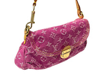 Load image into Gallery viewer, LOUIS VUITTON ルイ ヴィトン ハンドバッグ ポーチ M95050 モノグラムデニム ミニ プリ―ティ ピンク 美品 中古 64405