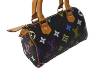 Load image into Gallery viewer, LOUIS VUITTON ルイヴィトン ミニスピーディ ハンドバッグ M92644 モノグラムマルチカラー ブラック ゴールド金具 美品 中古 64406