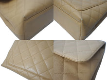 Load image into Gallery viewer, CHANEL シャネル マトラッセ ケリー型 トップハンドルバッグ ハンドバッグ 6番台 キャビアスキン ベージュ 美品 中古 64407