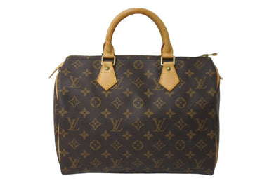 LOUIS VUITTON ルイヴィトン ハンドバッグ スピーディー30 モノグラム M41526 PVC レザー ゴールド金具 中古 64411