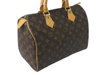 Load image into Gallery viewer, LOUIS VUITTON ルイヴィトン ハンドバッグ スピーディー30 モノグラム M41526 PVC レザー ゴールド金具 中古 64411