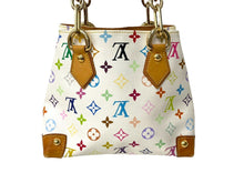 Load image into Gallery viewer, LOUISVUITTON ルイヴィトン オードラ ハンドバッグ トートバッグ M40047 ホワイト マルチカラー ゴールド金具 美品 中古 64416